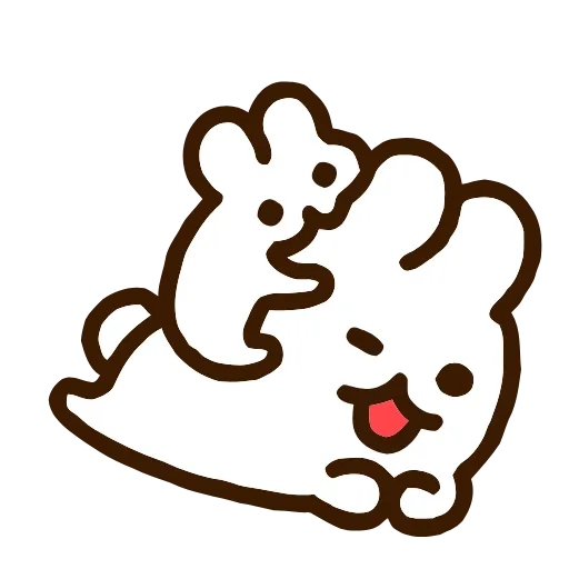 ❤️ Эмодзи «Bunny -» для Telegram