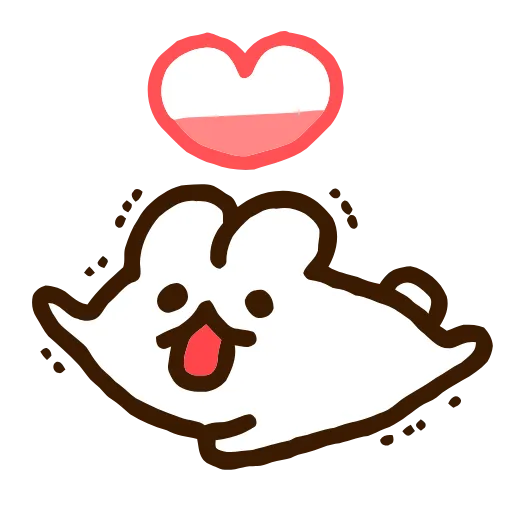 ❤️ Эмодзи «Bunny -» для Telegram
