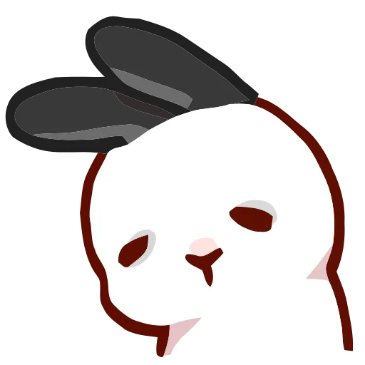 😔 Эмодзи «Cute Buns» для Telegram