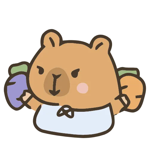 ☺️ Эмодзи «💕 Набор эмоджи с капибарой в качестве» для Telegram