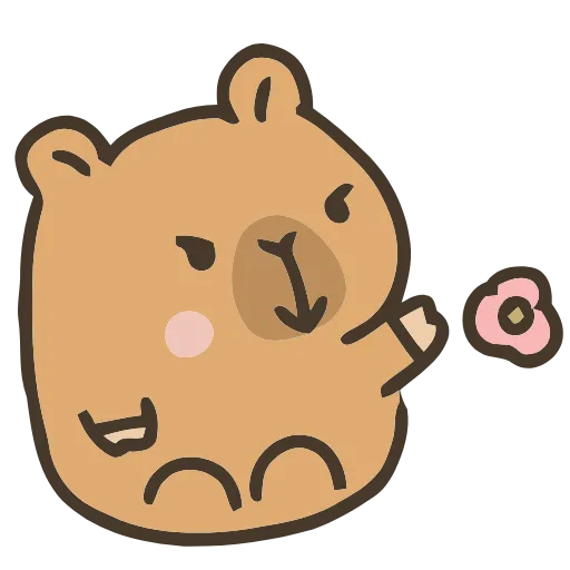 🌸 Эмодзи «💕 Набор эмоджи с капибарой в качестве» для Telegram