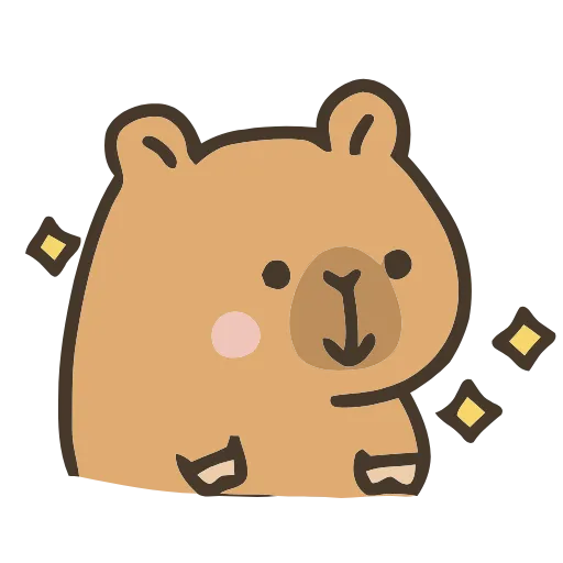 ✨ Эмодзи «💕 Набор эмоджи с капибарой в качестве» для Telegram