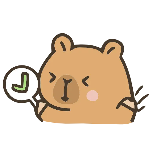 ✅ Эмодзи «💕 Набор эмоджи с капибарой в качестве» для Telegram
