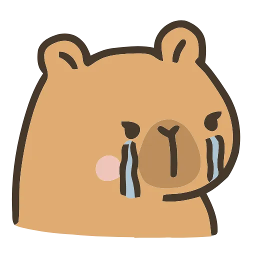 😭 Эмодзи «💕 Набор эмоджи с капибарой в качестве» для Telegram