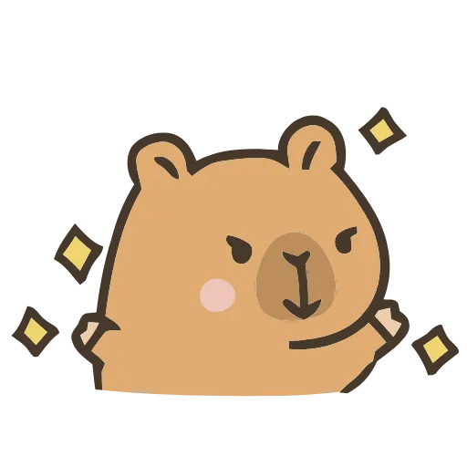 ✨ Эмодзи «💕 Набор эмоджи с капибарой в качестве» для Telegram