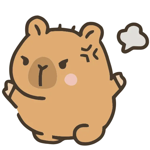 😤 Эмодзи «💕 Набор эмоджи с капибарой в качестве» для Telegram