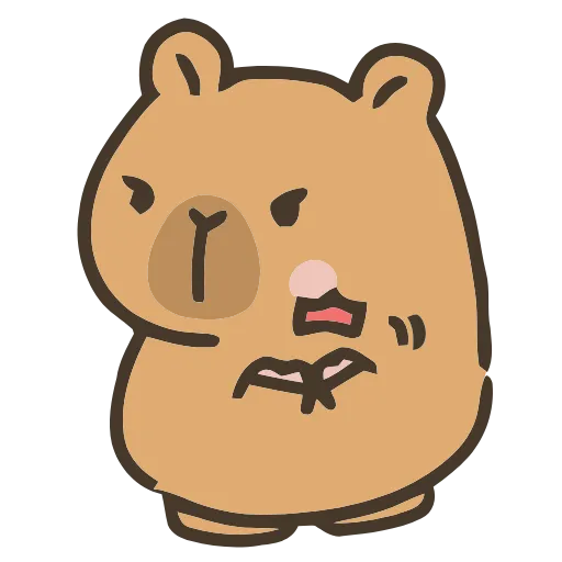 👏 Эмодзи «💕 Набор эмоджи с капибарой в качестве» для Telegram
