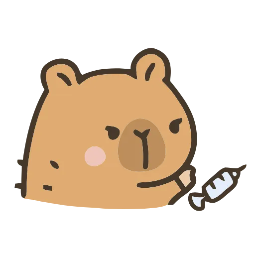 💉 Эмодзи «💕 Набор эмоджи с капибарой в качестве» для Telegram