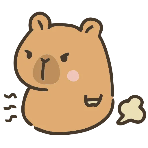 💨 Эмодзи «💕 Набор эмоджи с капибарой в качестве» для Telegram