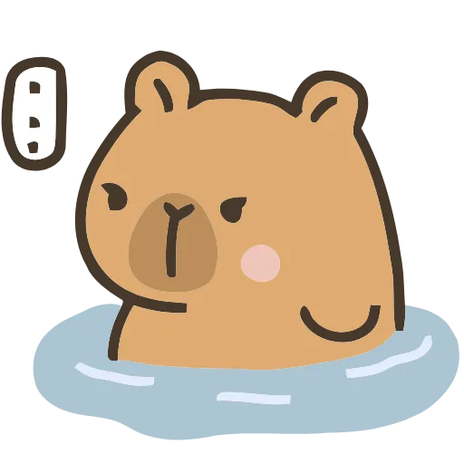 😐 Эмодзи «💕 Набор эмоджи с капибарой в качестве» для Telegram