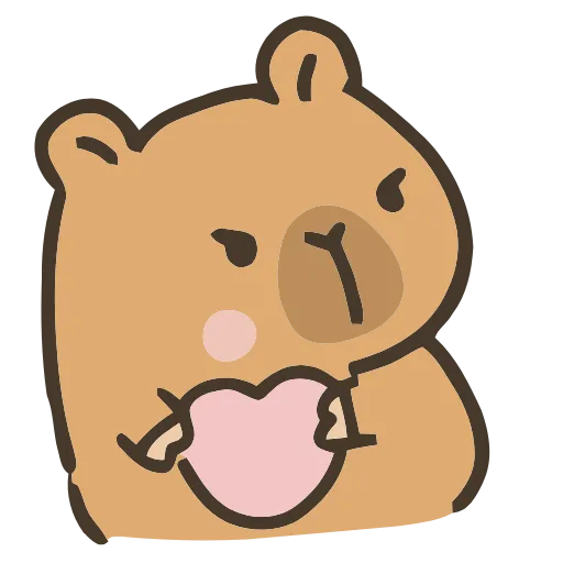 🩷 Эмодзи «💕 Набор эмоджи с капибарой в качестве» для Telegram