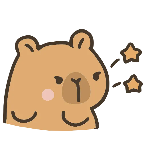 ⭐️ Эмодзи «💕 Набор эмоджи с капибарой в качестве» для Telegram