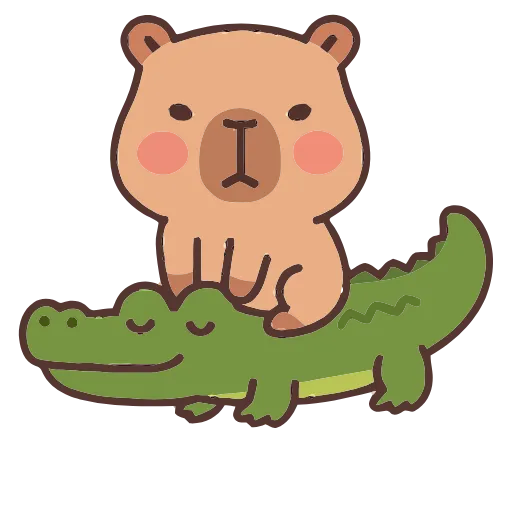 🐊 Эмодзи «Capycapy» для Telegram