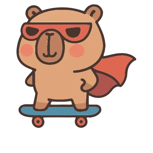 😎 Эмодзи «Capycapy» для Telegram