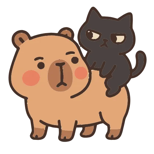🐈‍⬛ Эмодзи «Capycapy» для Telegram