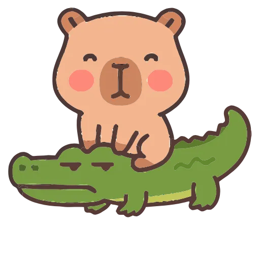 🐊 Эмодзи «Capycapy» для Telegram