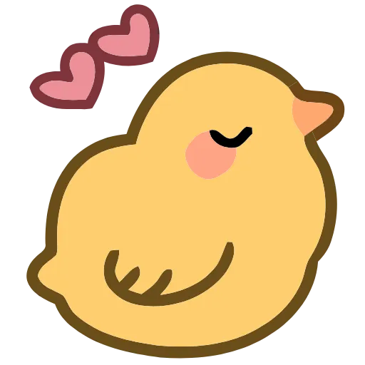 🐤 Эмодзи «Cute Chick» для Telegram