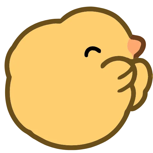 Эмодзи Cute Chick для Telegram — скачать