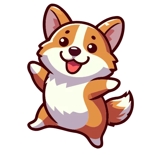 🐕 Эмодзи «🐕 Набор эмоджи с Корги в качестве» для Telegram