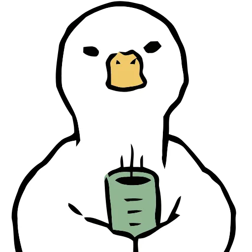 🍵 Эмодзи «Duck» для Telegram