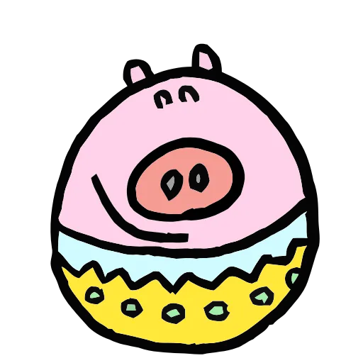 🐷 Эмодзи «💕 Набор эмоджи к пасхе в качестве» для Telegram