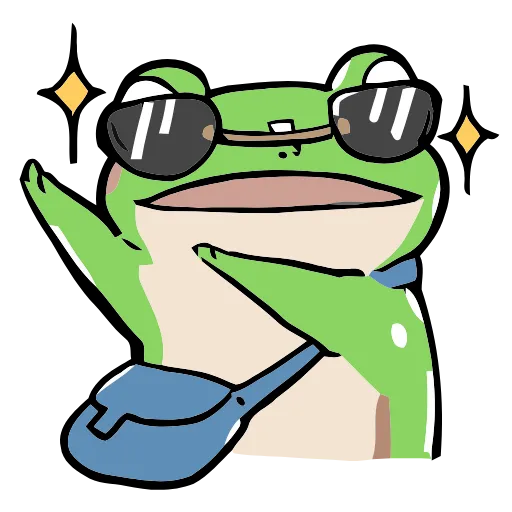 😎 Эмодзи «Frog» для Telegram