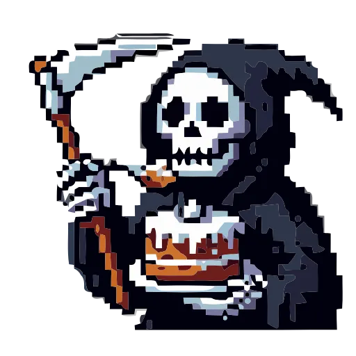 💀 Эмодзи «Grim Reaper» для Telegram