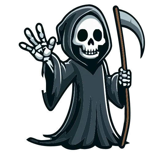 💀 Эмодзи «Grim Reaper» для Telegram