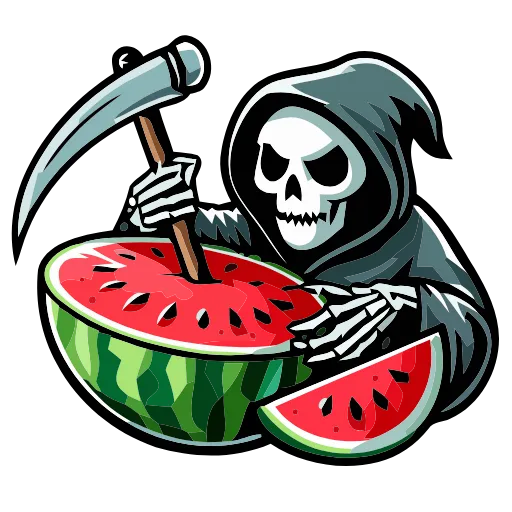 💀 Эмодзи «Grim Reaper» для Telegram