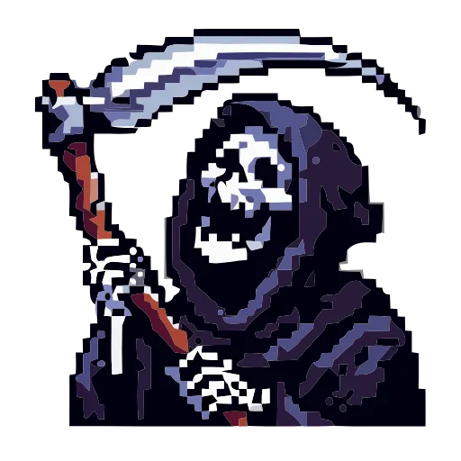 💀 Эмодзи «Grim Reaper» для Telegram