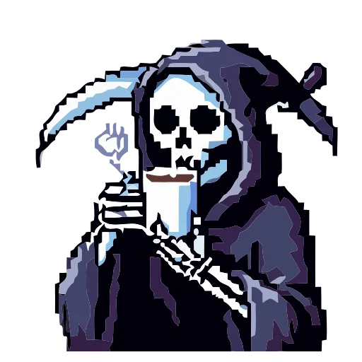 💀 Эмодзи «Grim Reaper» для Telegram