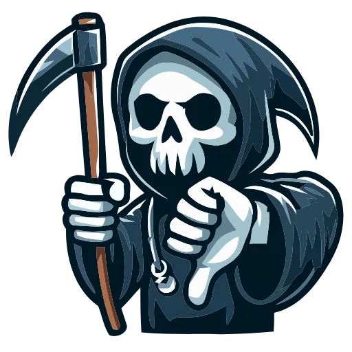 💀 Эмодзи «Grim Reaper» для Telegram