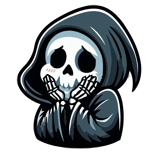 💀 Эмодзи «Grim Reaper» для Telegram