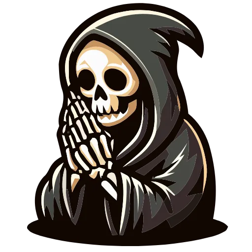💀 Эмодзи «Grim Reaper» для Telegram