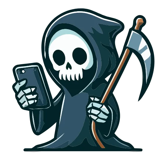 💀 Эмодзи «Grim Reaper» для Telegram