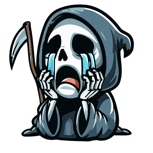 💀 Эмодзи «Grim Reaper» для Telegram