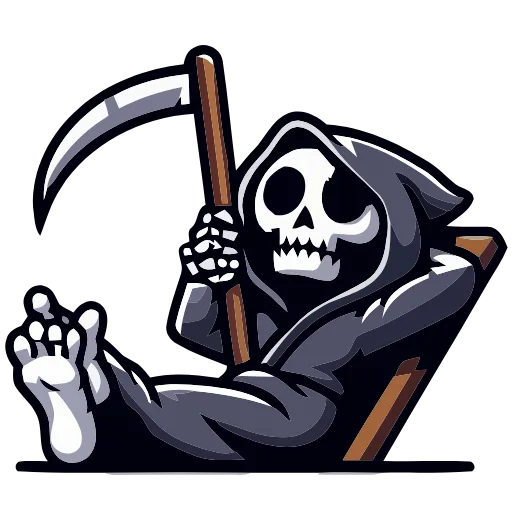 💀 Эмодзи «Grim Reaper» для Telegram