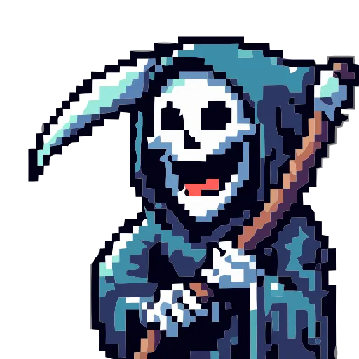 💀 Эмодзи «Grim Reaper» для Telegram