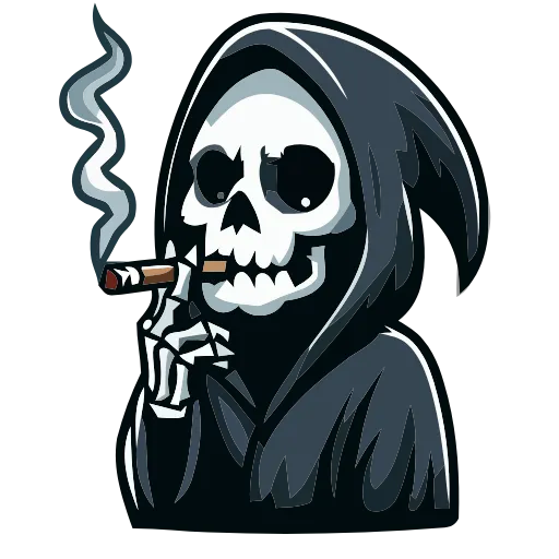 💀 Эмодзи «Grim Reaper» для Telegram
