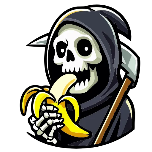 💀 Эмодзи «Grim Reaper» для Telegram