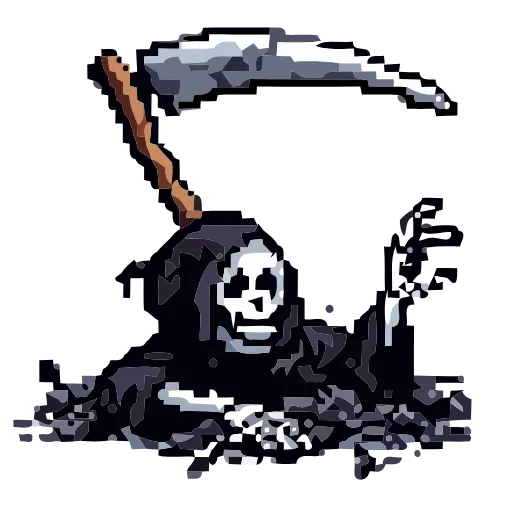 💀 Эмодзи «Grim Reaper» для Telegram