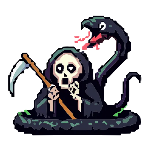 💀 Эмодзи «Grim Reaper» для Telegram