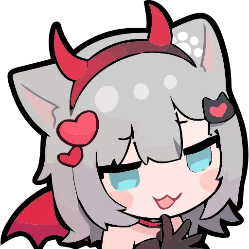 😈 Эмодзи «Nachoneko» для Telegram
