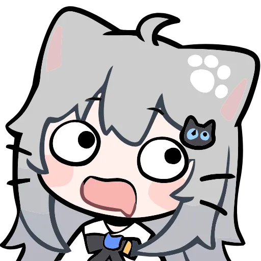 😮 Эмодзи «Nachoneko» для Telegram