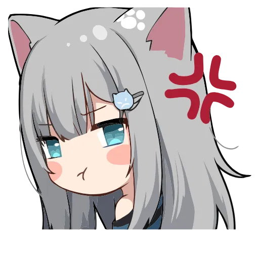 😤 Эмодзи «Nachoneko» для Telegram