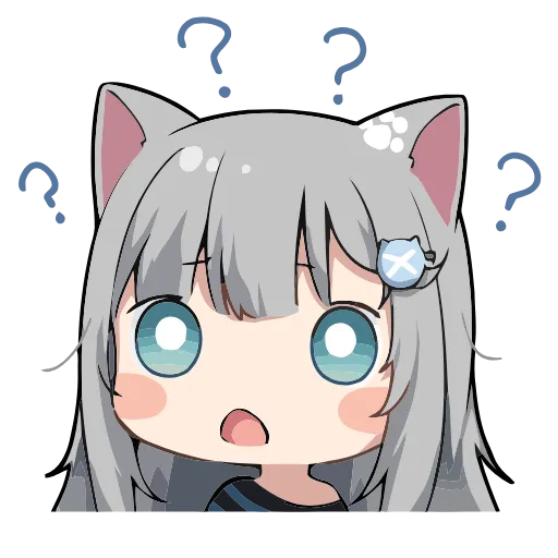 ❔ Эмодзи «Nachoneko» для Telegram