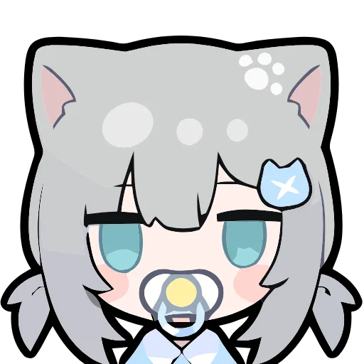 🍼 Эмодзи «Nachoneko» для Telegram