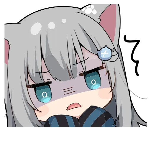 😨 Эмодзи «Nachoneko» для Telegram