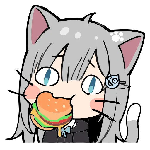 🍔 Эмодзи «Nachoneko» для Telegram