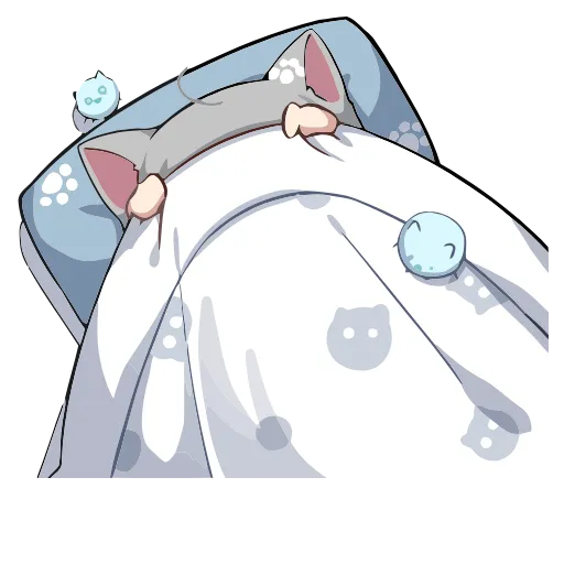 😴 Эмодзи «Nachoneko» для Telegram